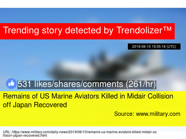 Remains Of Us Marine Aviators Killed In Midair Collision Off Japan Recovered remains of us marine aviators killed in midair collision off japan recovered